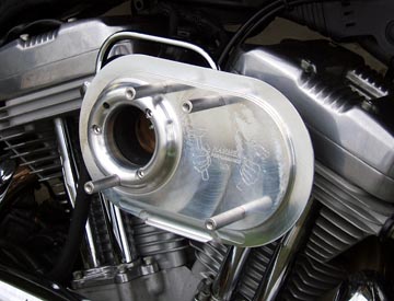 Air Hammer Air Cleaner from HAMMER PERFORMANCE, 91-Up Sportster CRUSH 2.25 Inch Forward Offset