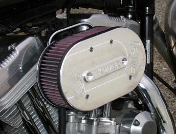 Air Hammer Air Cleaner from HAMMER PERFORMANCE, 91-Up Sportster SLEDGE 3 Inch Centered