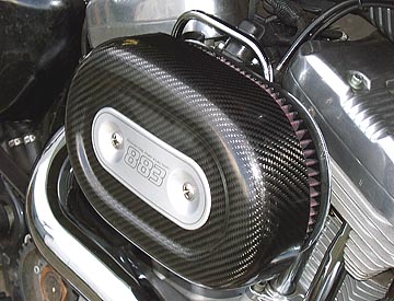 Air Hammer Air Cleaner from HAMMER PERFORMANCE, 91-Up Sportster SLEDGE 3 Inch Forward Offset