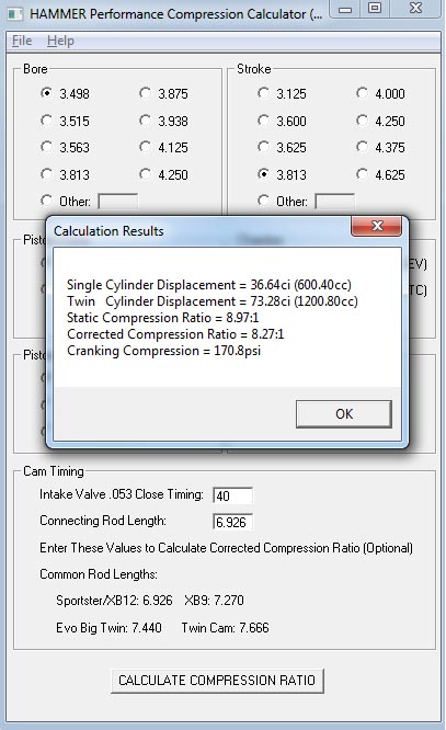 rsr compression ratio calculator