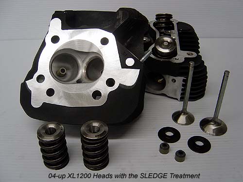 Harley Davidson XL1200R Sportster Cylinder Heads CNC Ported with Big Valve Treatment